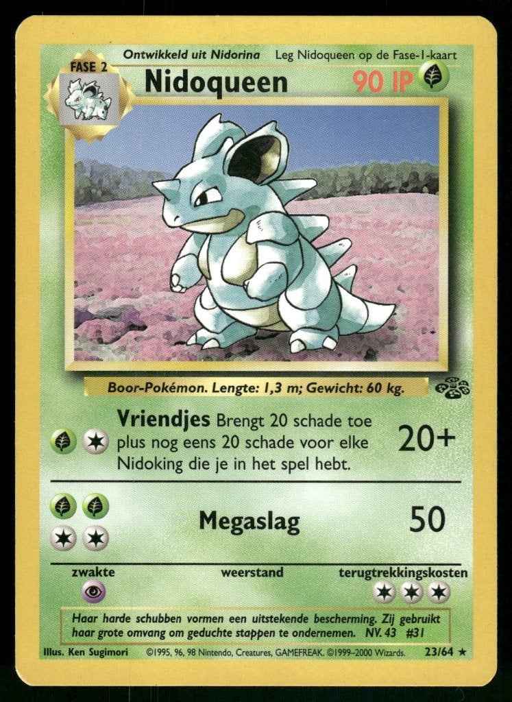 Nidoqueen 23/64 - Jungle (NL) (NM), Envoi, Utilisé