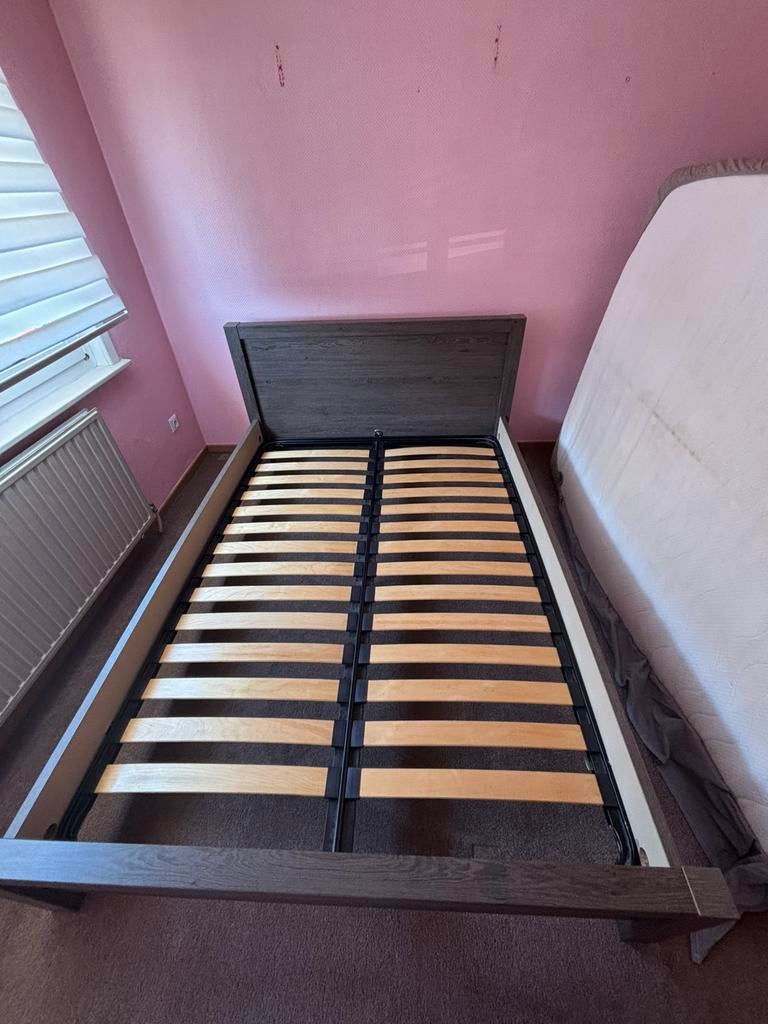 lit double, Maison & Meubles, Brun, Enlèvement, 200 cm, Bois
