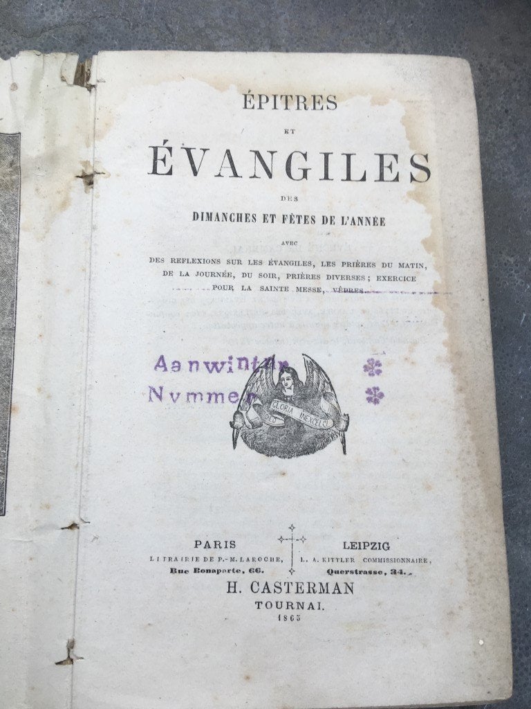 Epitres et Evangiles des dimanches et fêtes de l'année 1863, Ophalen of Verzenden