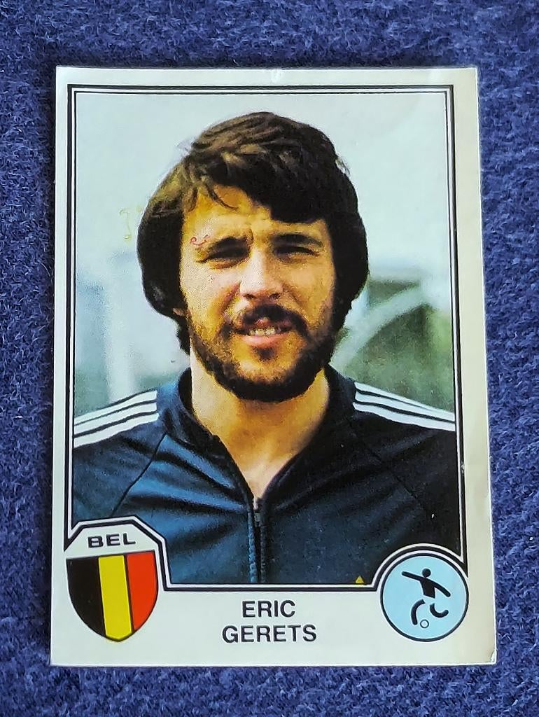 Panini sticker voetbal ' Euro 1982 - Eric Gerets ' #192, Ophalen of Verzenden, Nieuw, Poster, Plaatje of Sticker