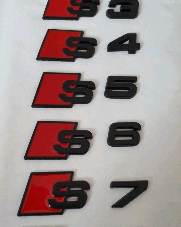 Audi s3 s4 s5 s6 s7  zwarte koffer logo, Ophalen of Verzenden