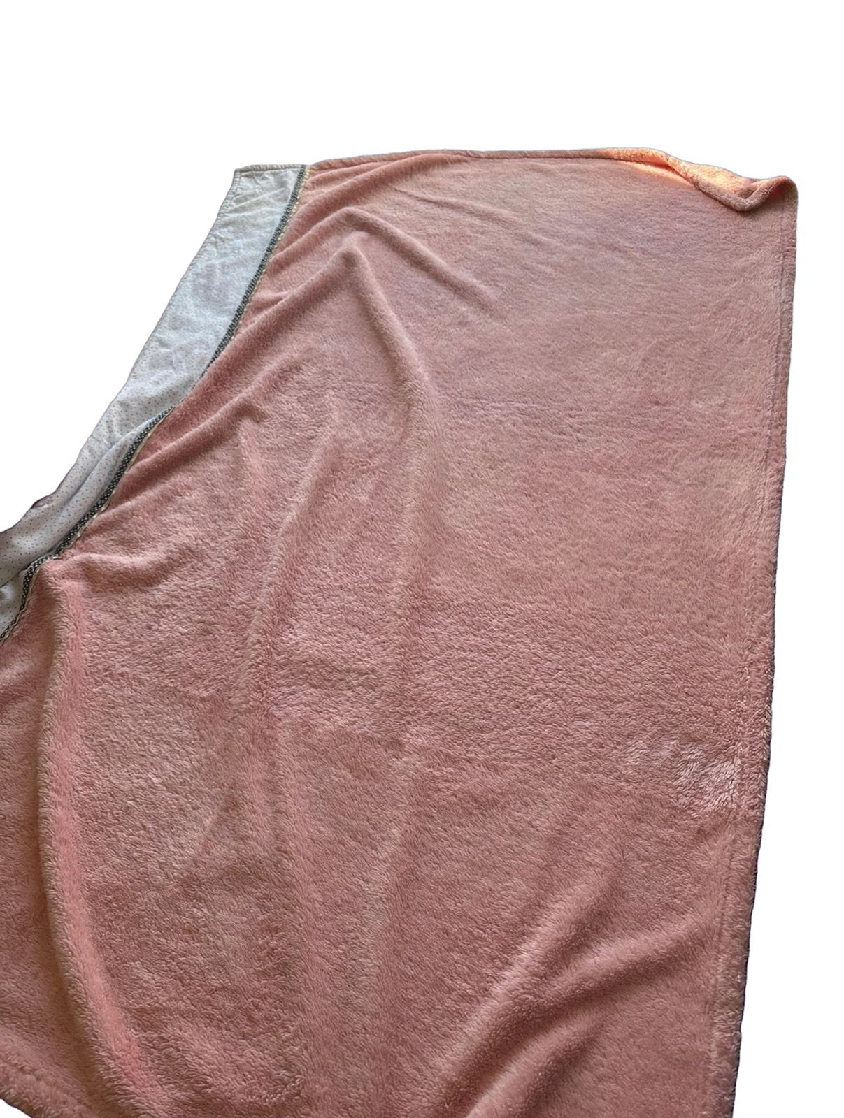 Grote fleecedeken/plaid 155x99cm - poederroze, Ophalen of Verzenden, Zo goed als nieuw, Goud