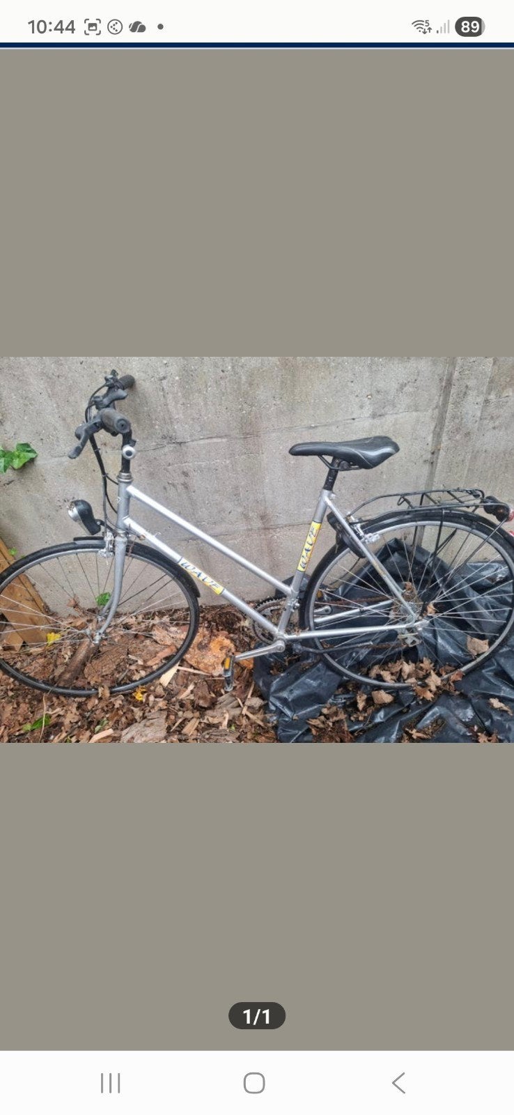 Damesfiets 5 versnellingen, Ophalen