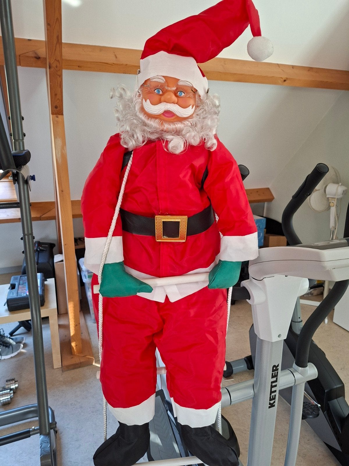 grote kerstman op ladder en andere kerstspullen, Ophalen of Verzenden