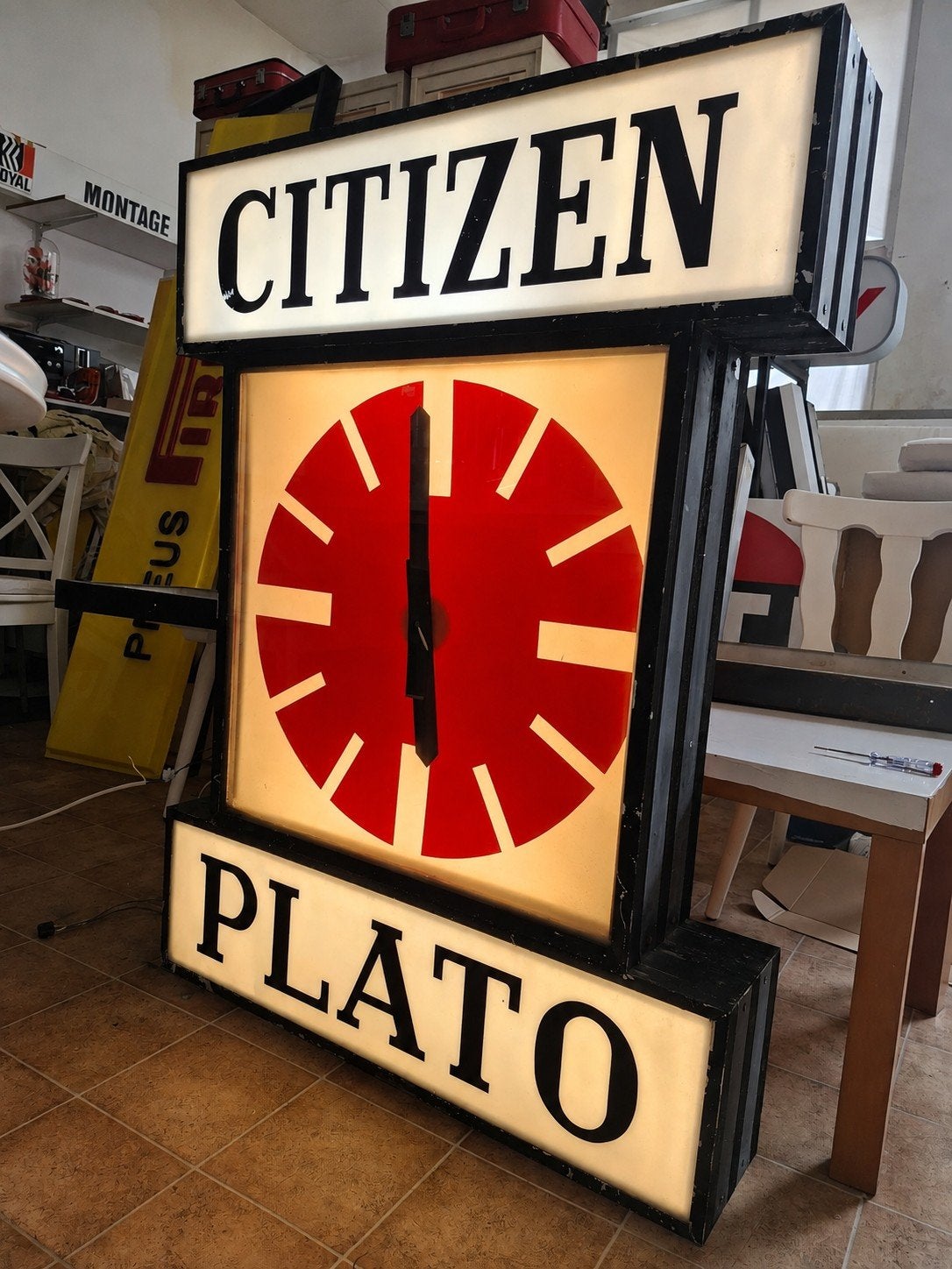 lichtreclame citizen, Verzamelen, Ophalen