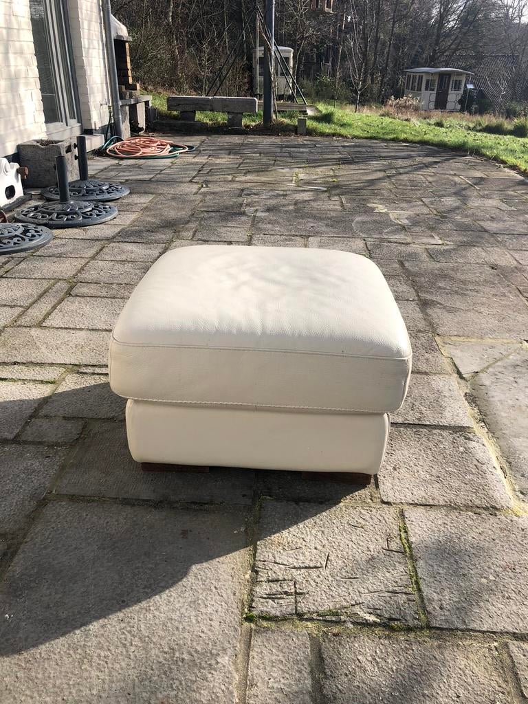 Pouf cuir écru, Ophalen, Gebruikt, Leer, Classique