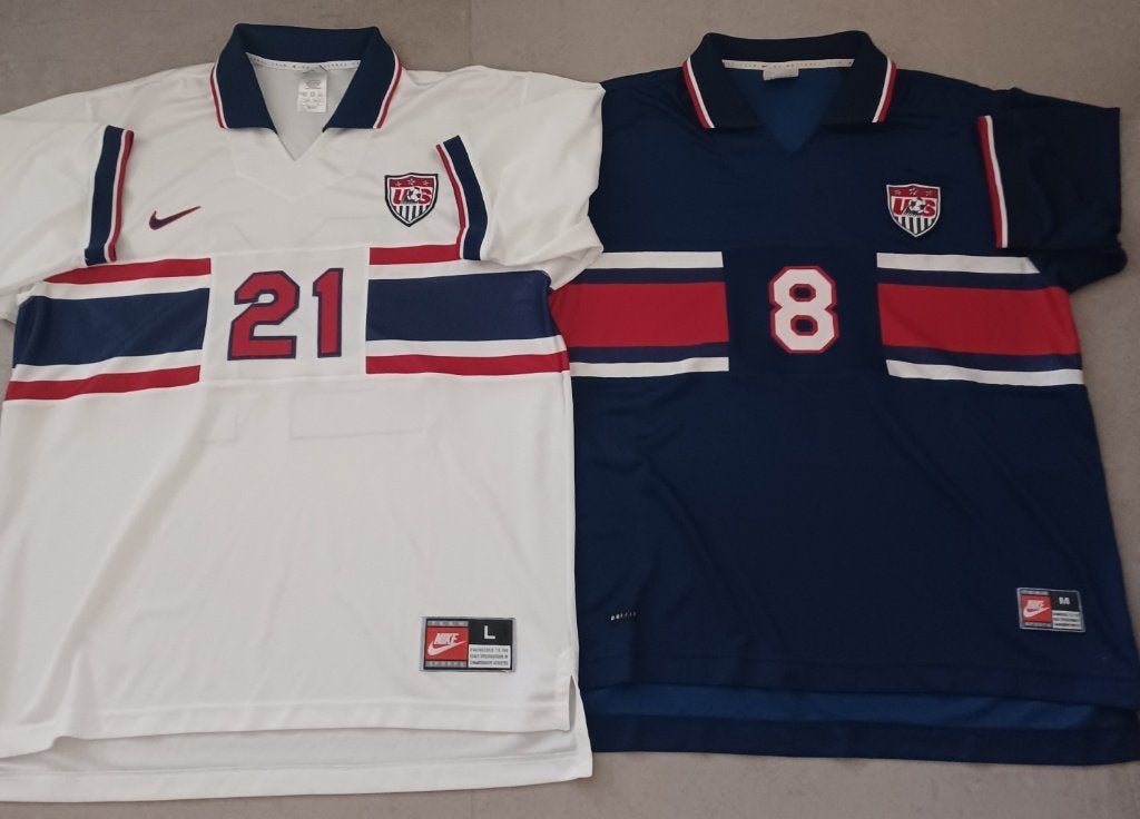 2 matchworn shirts USA 1995 + 1998, Collections, Enlèvement ou Envoi, Maillot