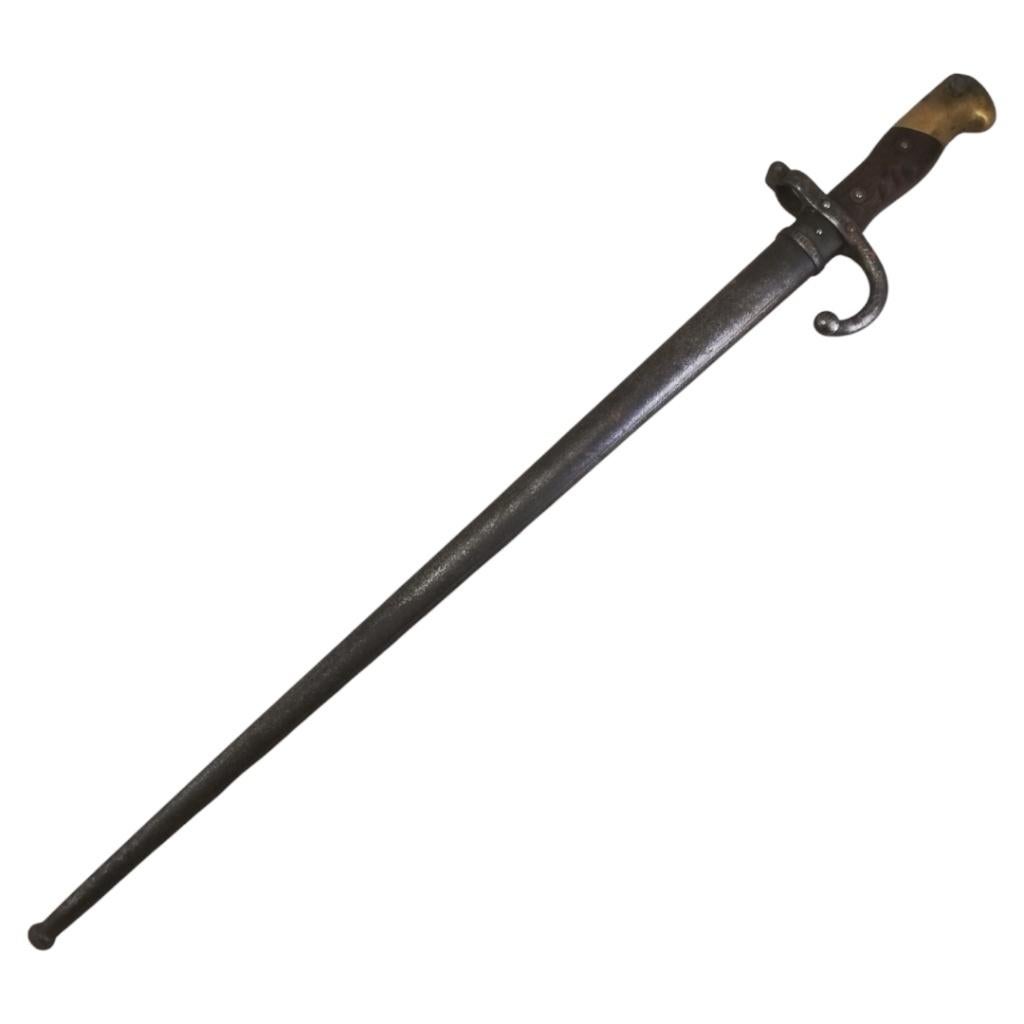 Armée française - Baïonnette à gras M1874 (chiffre égal), Enlèvement ou Envoi, Armée de terre, Couteau ou Poignard
