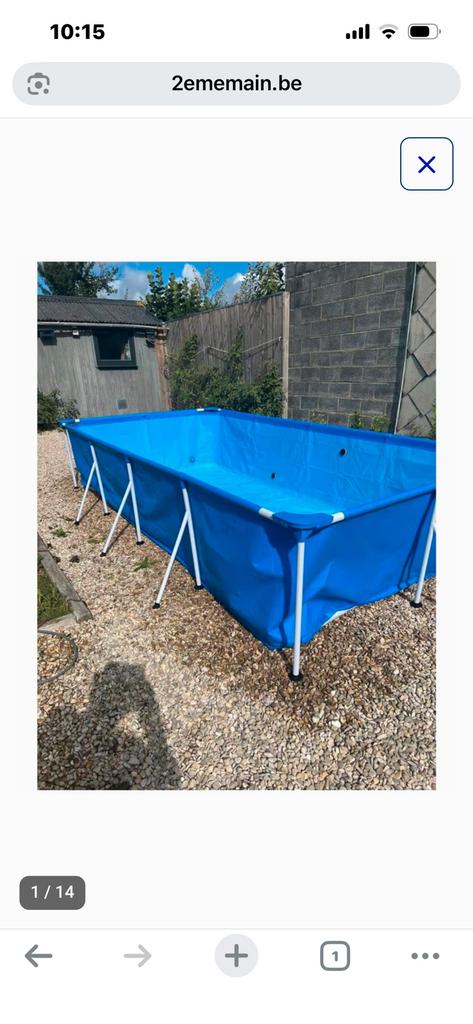 Piscine steel pro, 200 à 400 cm, Enlèvement ou Envoi, Comme neuf, 80 à 120 cm