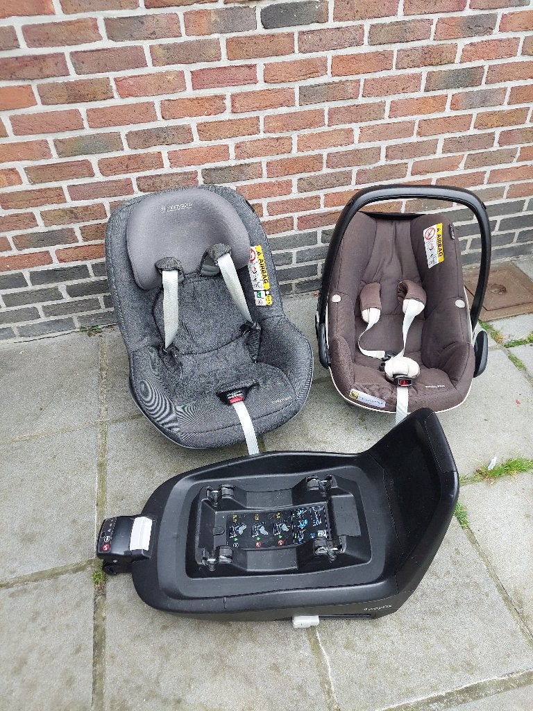Autostoel baby, peuter, pebbles plus,stoel pearl, 2wayfix, Ophalen, Gebruikt, 9 t/m 36 kg, Isofix
