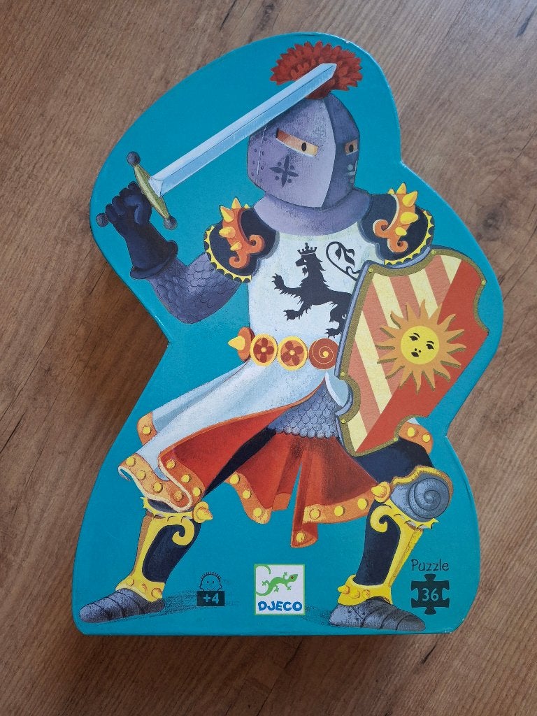 De fantastische ridder - Puzzel Djeco, Enlèvement, 10 à 50 pièces, Utilisé, 4 à 6 ans