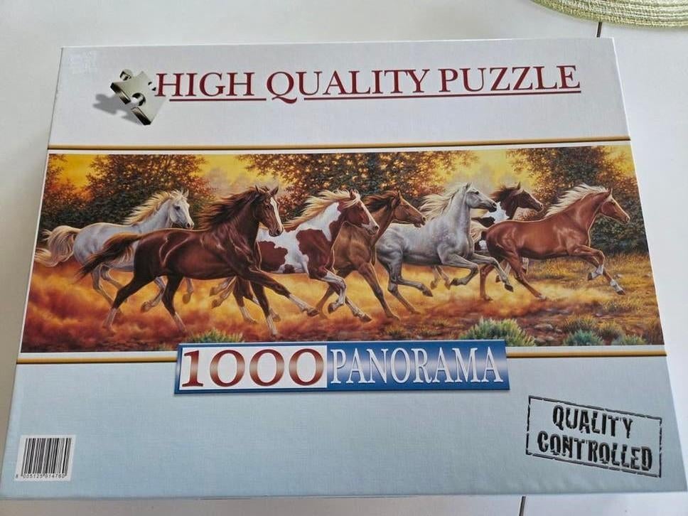 Clementoni panorama puzzel paarden: 1000 stuks., Ophalen