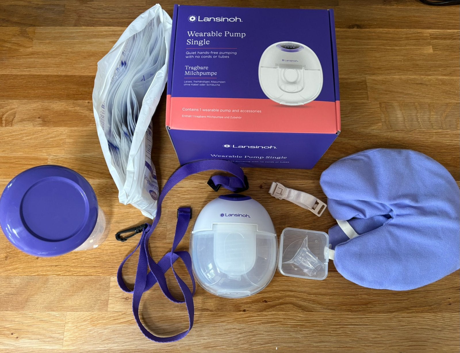 Tire lait kit lansinoh, Sans fil, Comme neuf, Enlèvement, Autres marques