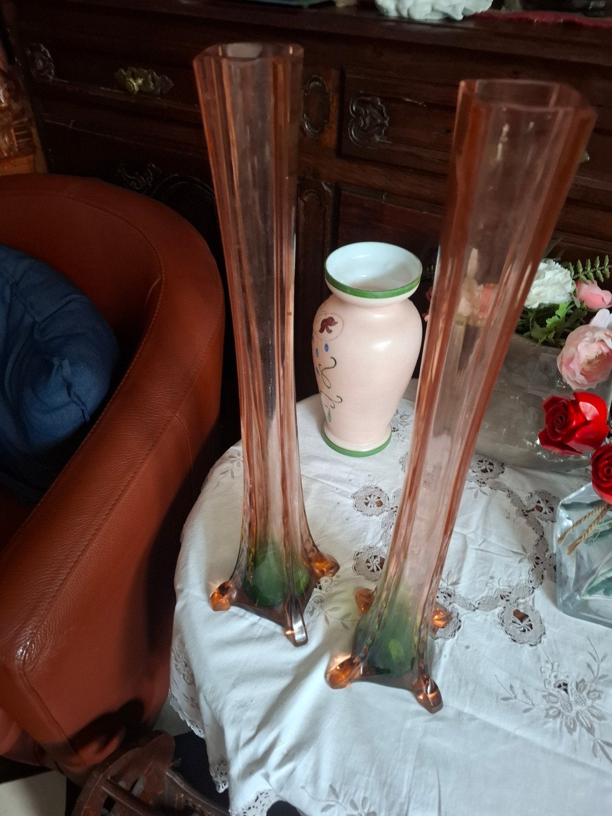 2 grands vases, Enlèvement