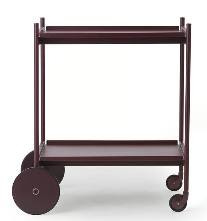 Normann Copenhagen Rolwagen Burgundy, Keukentrolley, Ophalen, Nieuw, Rood