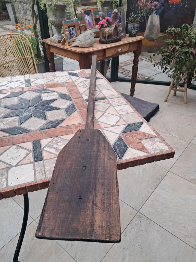 Oude broodschep,handgemaakt, volledig uit hout, Antiek en Kunst, Curiosa en Brocante, Ophalen of Verzenden