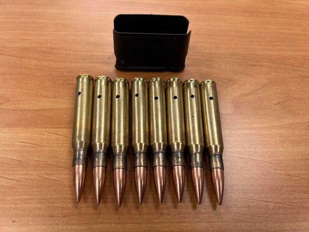 WWII - clip de GARAND garni avec cartouches inertes, Collections, Enlèvement ou Envoi, Autres, Autres types