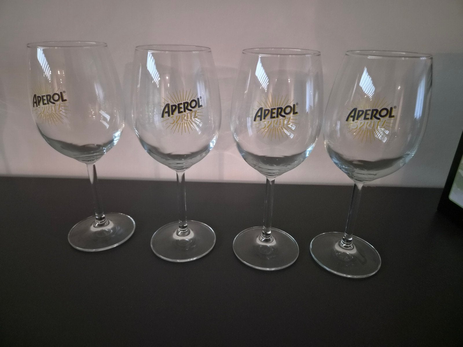 4 Aperol glazen, Verzamelen, Ophalen of Verzenden, Zo goed als nieuw, Overige typen