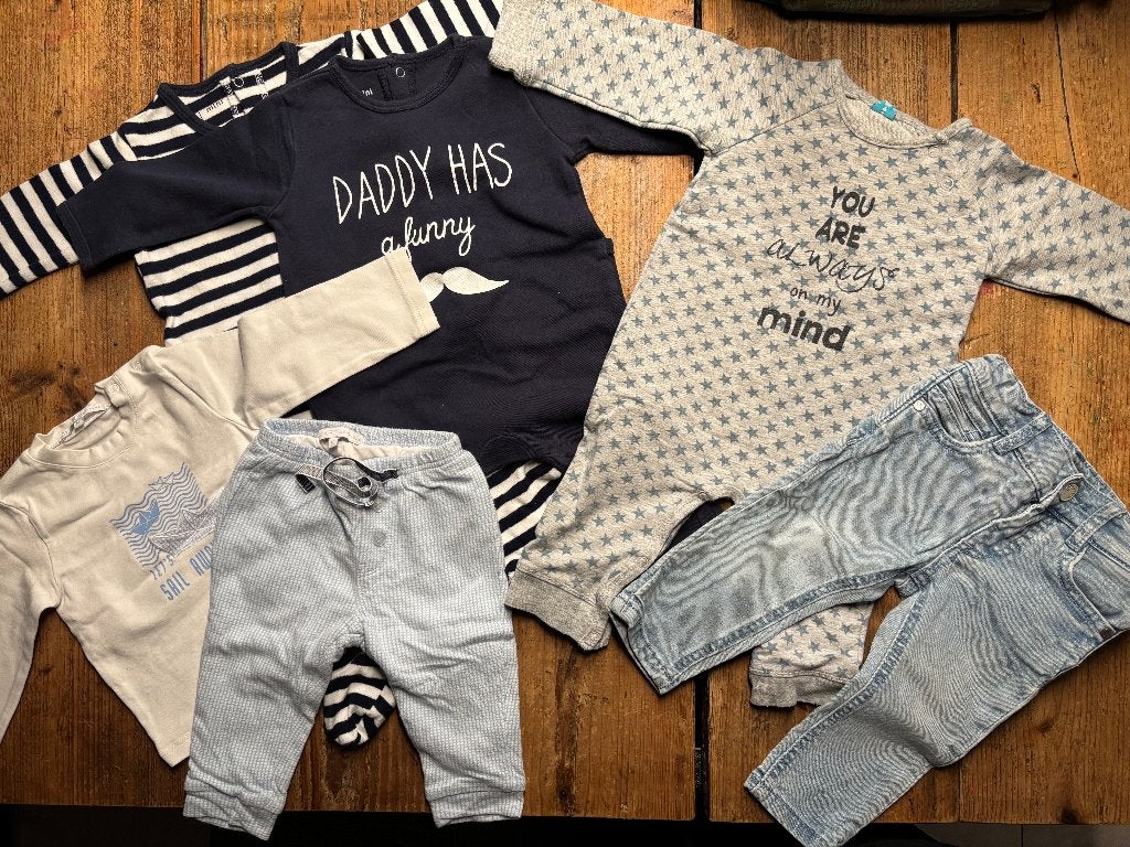 Pakket jongens maat 68, Kinderen en Baby's, Ophalen, Zo goed als nieuw, Jongetje, Setje