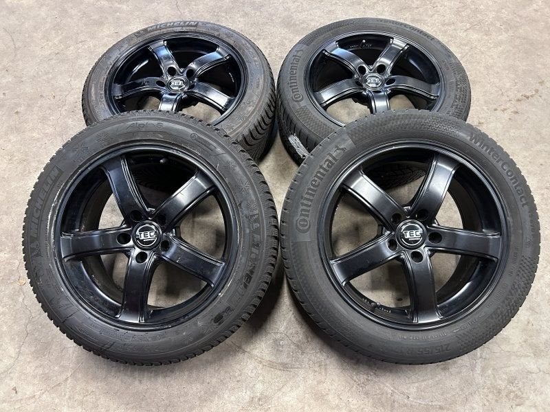 17 inch TEC velgen + winterbanden Q2 Passat T-roc Caddy, Pneus et Jantes, -, 17 pouces, Utilisé