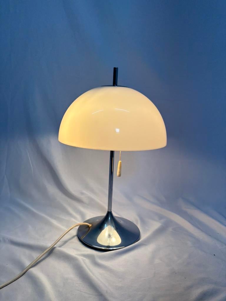 Vintage space age 'Mushroom' tafellamp Frank Bentler, Wila, Ophalen of Verzenden, Gebruikt
