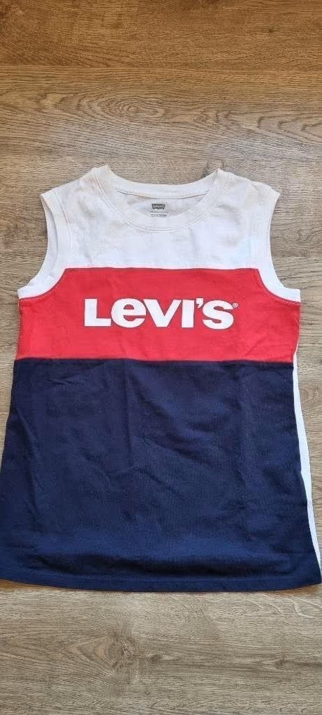t-shirt of marcelleke LEVI'S zonder mouwen maat XS - NIEUW, Levi's, Enlèvement ou Envoi, Comme neuf, Blanc