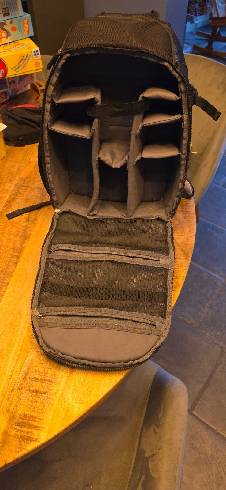 sac appareil photo, TV, Hi-fi & Vidéo, Compartiment pour ordinateur portable, Enlèvement, Utilisé, Noir