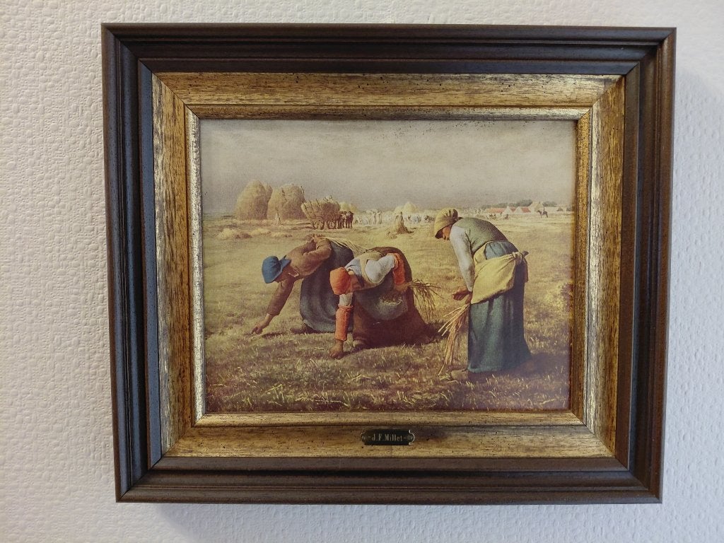 Reproductie van "de arenleesters" - Jean François Millet, Ophalen, Ingelijst, Overige onderwerpen
