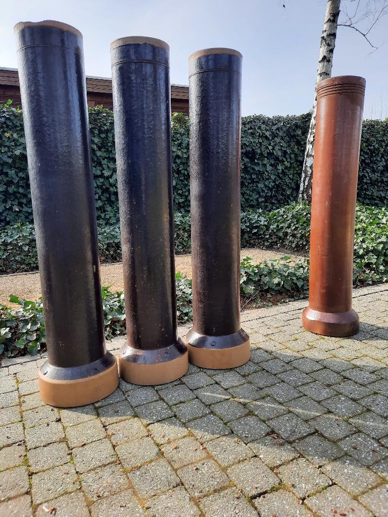 Gresbuizen - afvoerbuizen, Doe-het-zelf en Bouw, Buizen en Afvoer, Zo goed als nieuw, Rechte buis, Overige materialen, Minder dan 2 meter