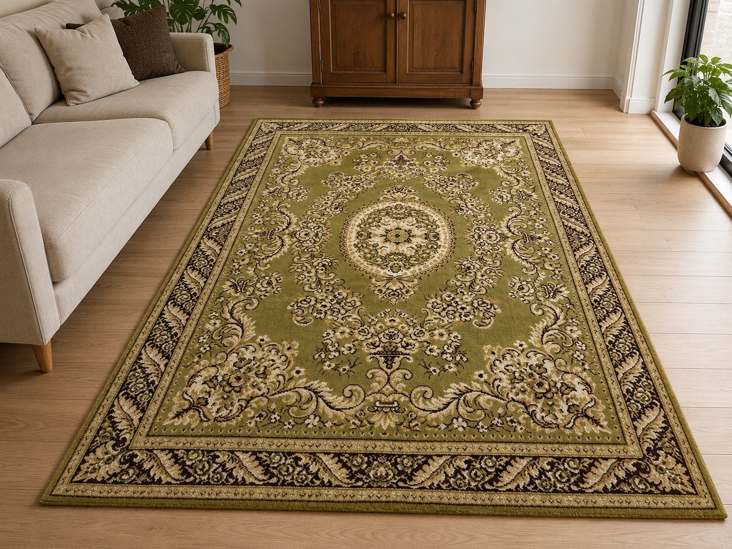 Vintage wollen vloerkleed 230 x 160 cm, Ophalen, Gebruikt, 150 tot 200 cm, 200 cm of meer