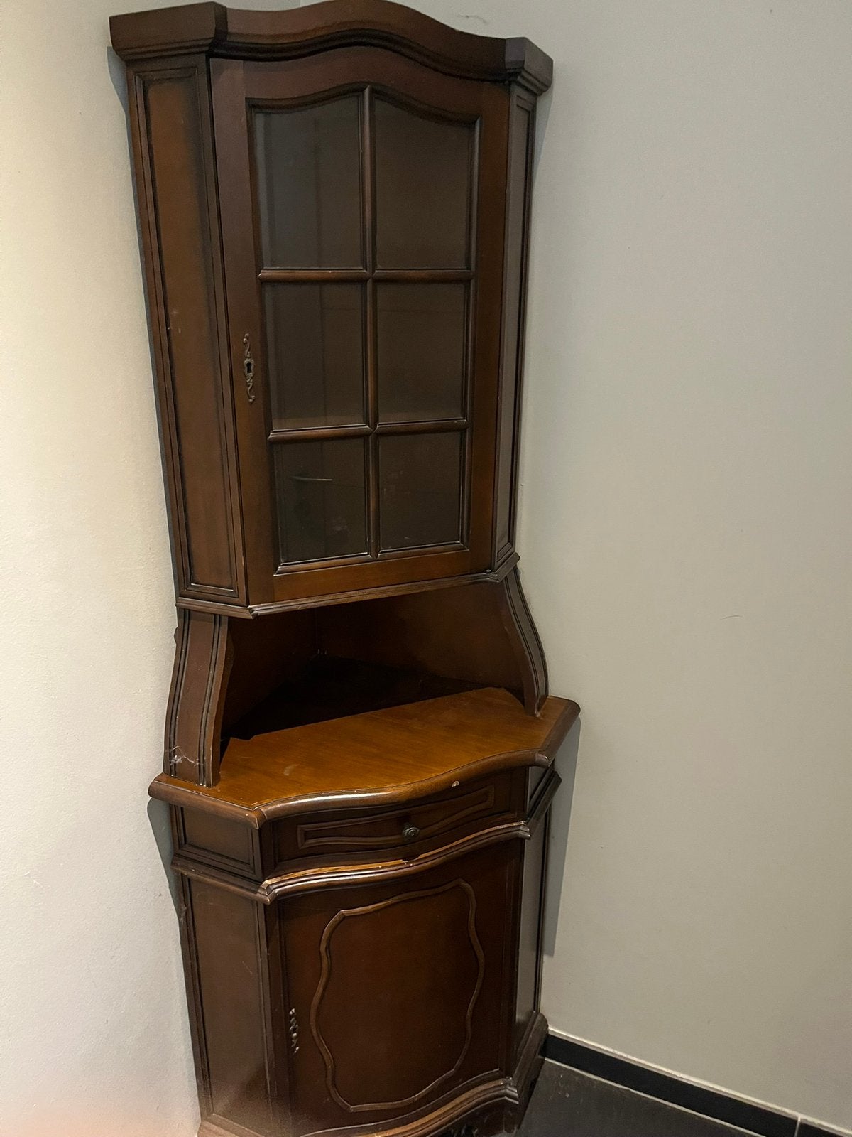 Hoekkast vintage, Antiek en Kunst, Ophalen