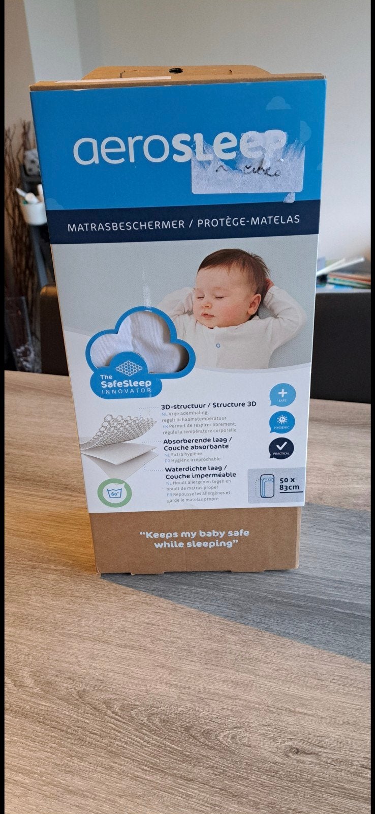 aerosleep matrasbeschermer 50x83cm, Kinderen en Baby's, Ophalen, Aerosleep, Matrasbeschermer