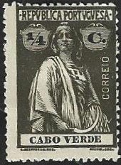 1 Postzegel Kaapverdië 1914 Ceres, Timbres & Monnaies, Timbres | Afrique, Enlèvement ou Envoi, Autres pays, Non oblitéré