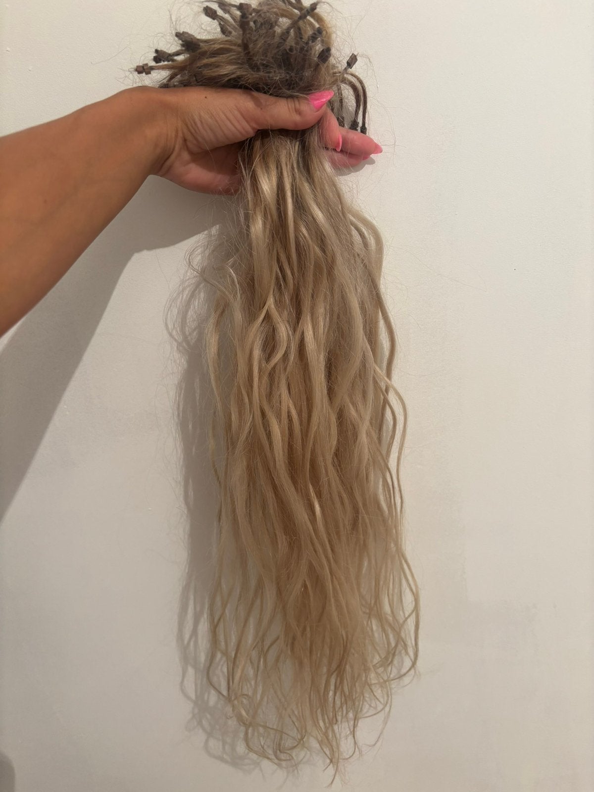 Haarextensions echt haar 60 cm, Handtassen en Accessoires, Uiterlijk | Haarverzorging, Ophalen of Verzenden, Zo goed als nieuw