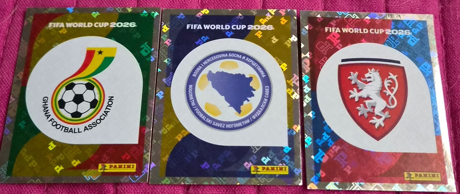 lot de 3 stickers Panini Coupe du Monde 2026, Envoi, Neuf, Autres types