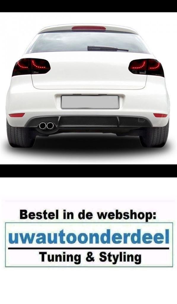 Bumper Diffuser GTD Look Dubbele uitlaat Geschikt Voor Vw Go, Verzenden