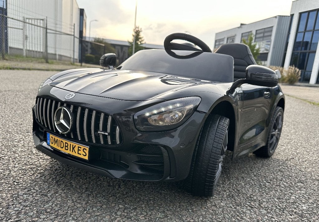 Mercedes GT-R AMG zwart 12V Afstandsbediening, MP3, AUX NIEU, Ophalen of Verzenden, Nieuw