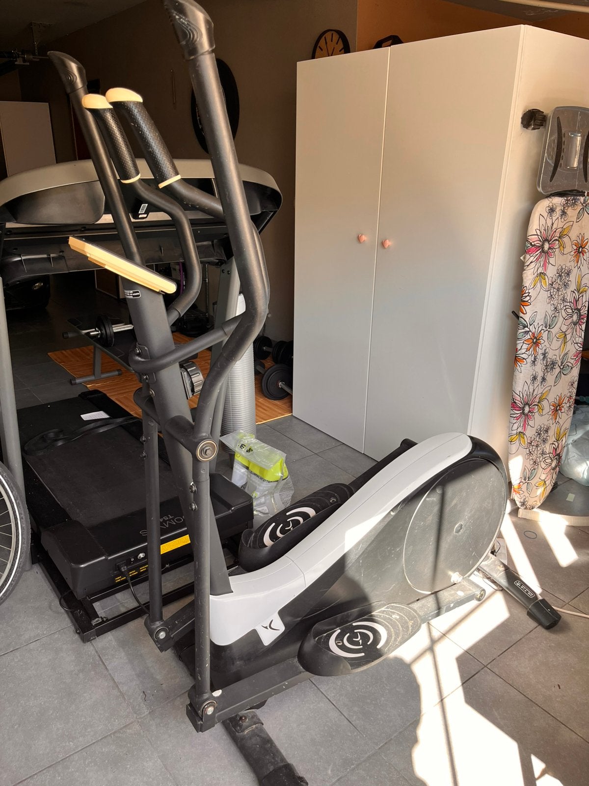 Vélo elliptique Domyos ve710 avec cardiofréquencemètre, Enlèvement, Utilisé, Métal, Vélo elliptique