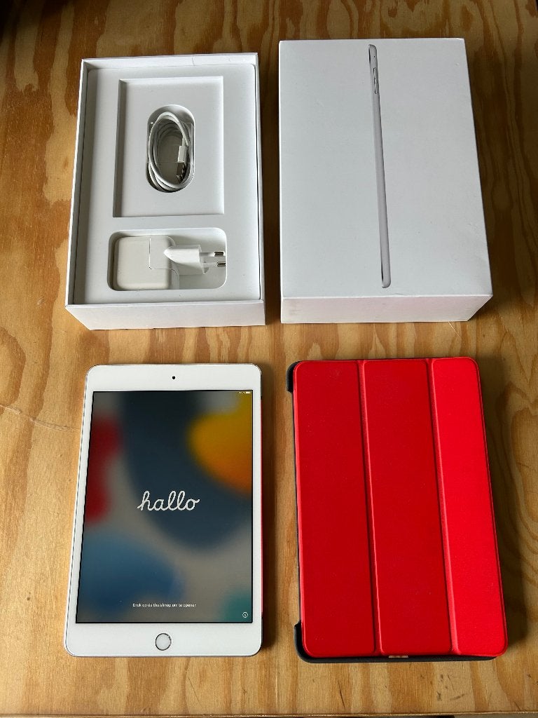 Apple iPad mini 4 128gb met Apple iPad mini case, Informatique & Logiciels, Apple iPad Tablettes, Enlèvement ou Envoi, Apple iPad