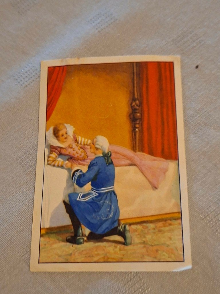 Prentje/Chromo : Doornroosje/De sprookjes van Perrault, Verzamelen, Gebruikt, Ophalen of Verzenden, 1940 tot 1960, Prent