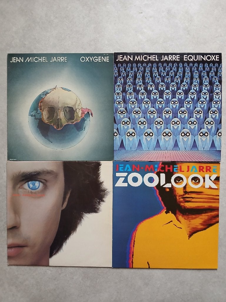 De 4 LP's albums van Jean-Michel Jarre, LP, Gebruikt, Verzenden, Inclusief binnenhoes