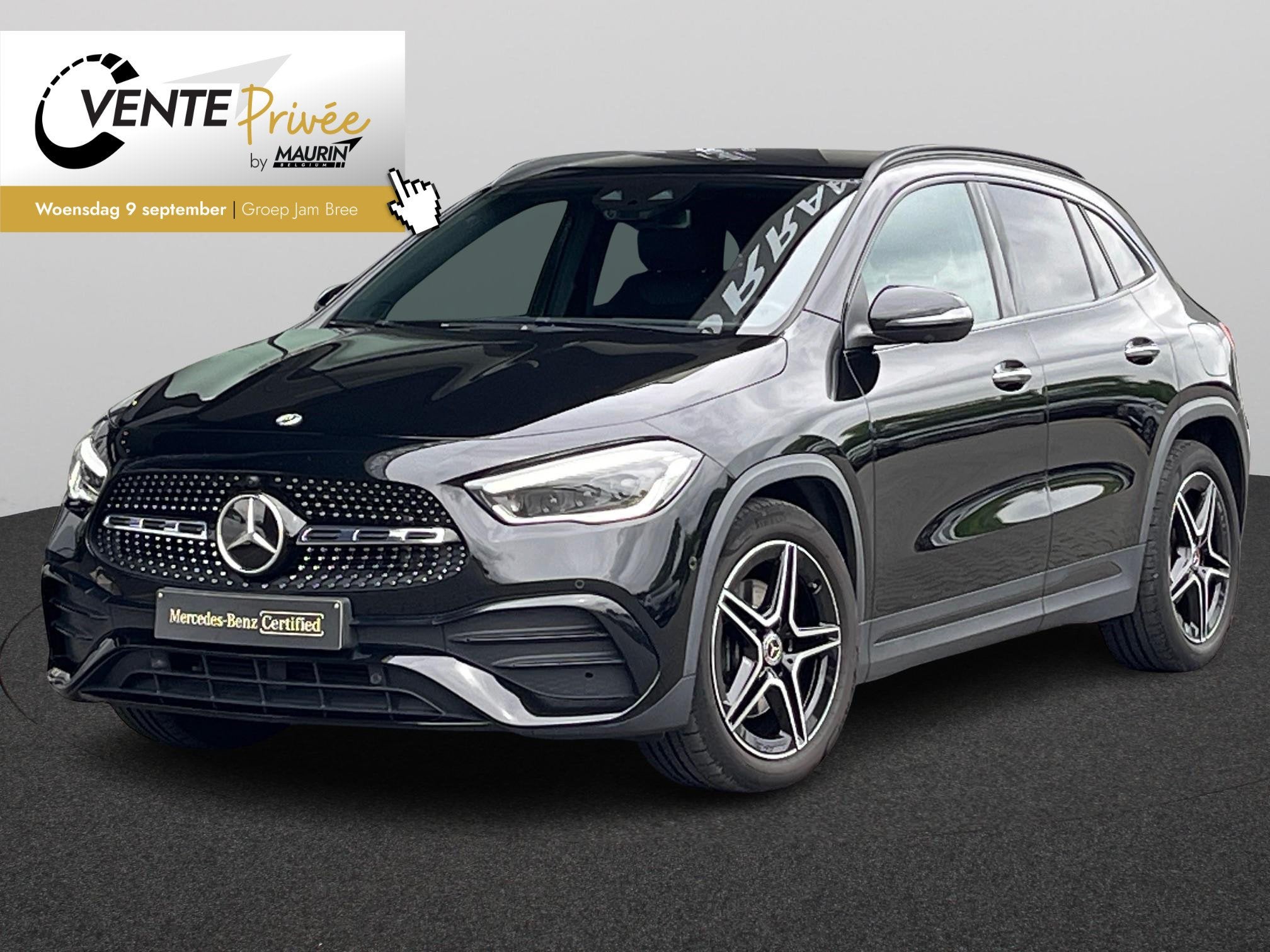 Mercedes-Benz GLA 200 d AMG Line (automatique), Electronic Stability Program (ESP), 1800 kg, Noir, 5 portes