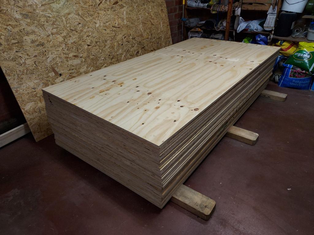 TE KOOP!: Nieuwe, grote multiplex-platen: 122x244 (18mm), Bricolage & Construction, Plaques & Panneaux, Neuf, Multiplex, Moins de 20 mm