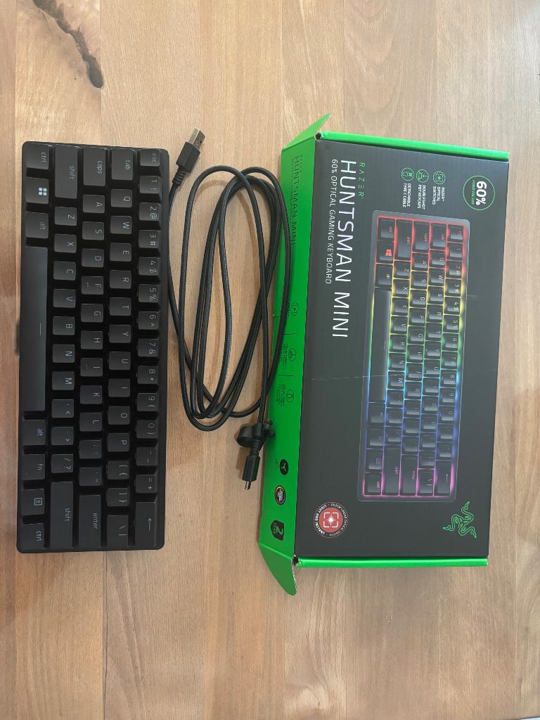 Razer huntsman mini gaming keyboard, Informatique & Logiciels, Clavier gamer, Comme neuf, Enlèvement, Razer