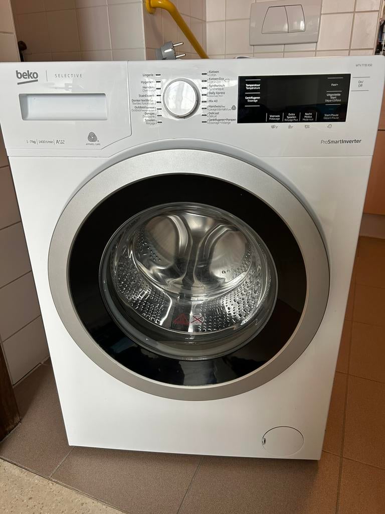 BEKO wasmachine WTV7735XSO A+++7kg 1400tr, Ophalen, Gebruikt, Voorlader, 90 tot 95 cm