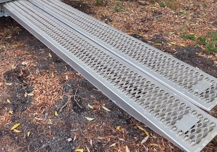 Splinternieuwe aluminium oprijplaten, Enlèvement, Neuf