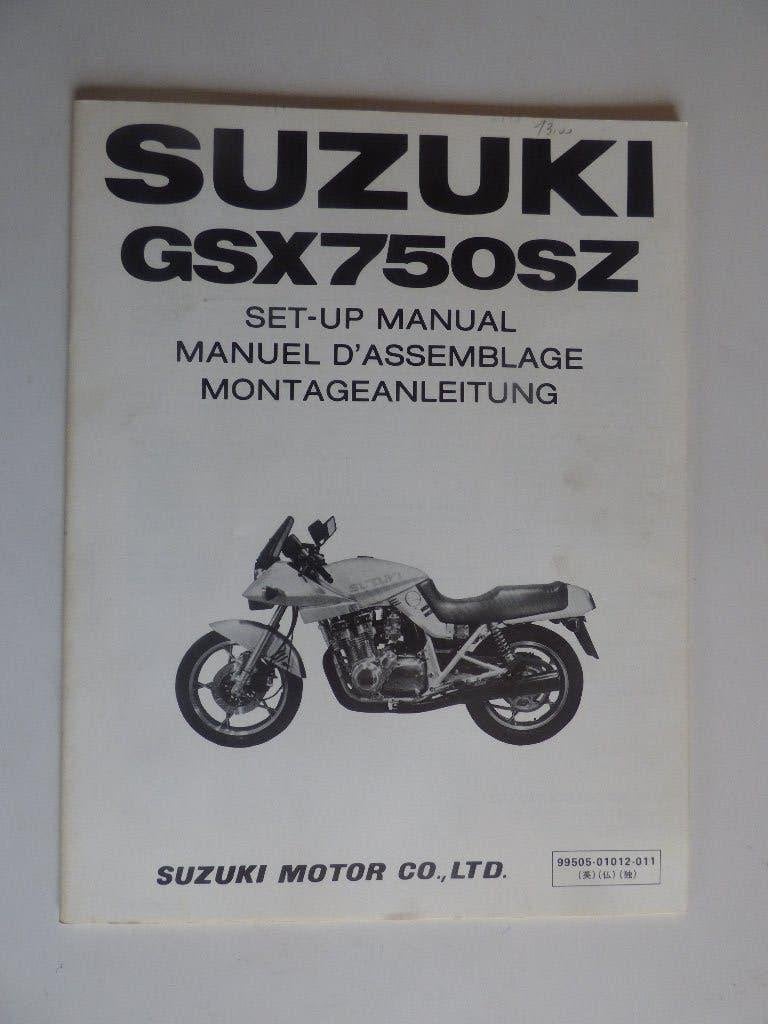 MANUEL DE MONTAGE SUZUKI GSX750SZ, Motos, Modes d'emploi & Notices d'utilisation, Enlèvement ou Envoi, Suzuki