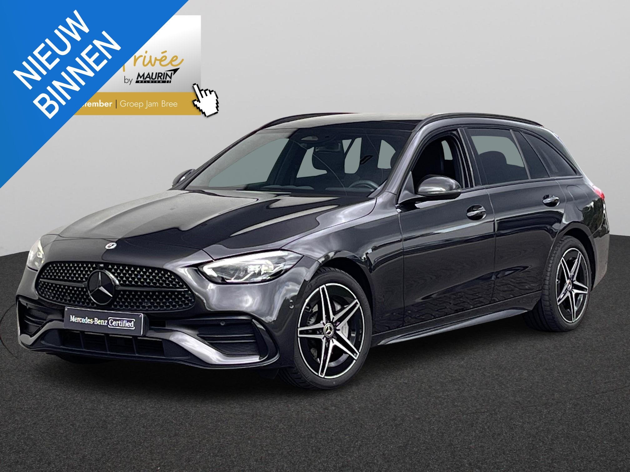 Mercedes-Benz C-Klasse Break 300 e AMG/Pano/Trekhaak, Autos, Argent ou Gris, Euro 6, https://public.car-pass.be/vhr/773cf8ad-31b9-4631-9638-61110ab69075