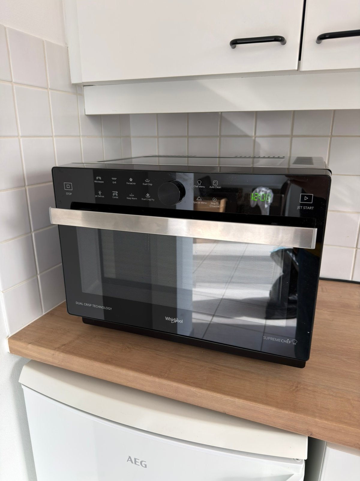 Whirlpool MWP 338 B combi microgolfoven, Ophalen, Zo goed als nieuw, Whirlpool