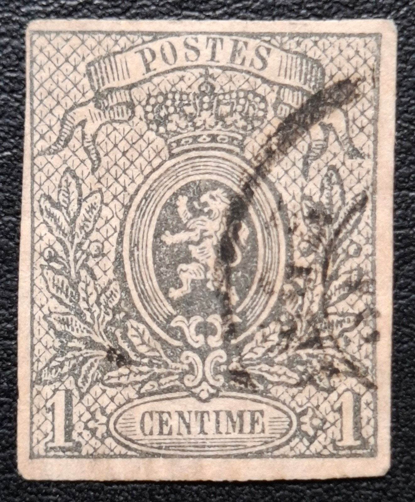 België: OBP 22 (●) Kleine leeuw 1866., Met stempel, Frankeerzegel, Ophalen of Verzenden, Gestempeld